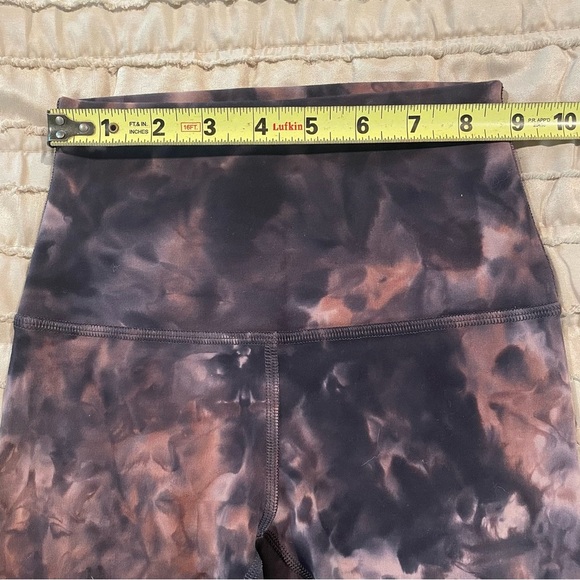 Lululemon Align Crop Leggings Diamond Dye Graphite Grey Pink Pastel 0 W6BDES - Picture 8 of 10